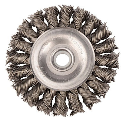 Weiler 08004 3" Standard Twist Knot Wire Wheel , .0118" Steel Fill, 1/2"-3/8" Arbor Hole, Made in The USA (Pack of 10) - size: .0118 Wire Size, style: Pack of 10