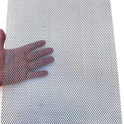 304 Stainless Steel Mesh Screen 16"X12" 4-Pack Wire Metal Mesh Screen Expanded Metal Sheet For Vent Window Screen Mesh Soil Sifter Chicken Wire Mesh Fire Pit Grate Pet Screen - size: 16"x12", style: 4-Pack 4x8mm Holes