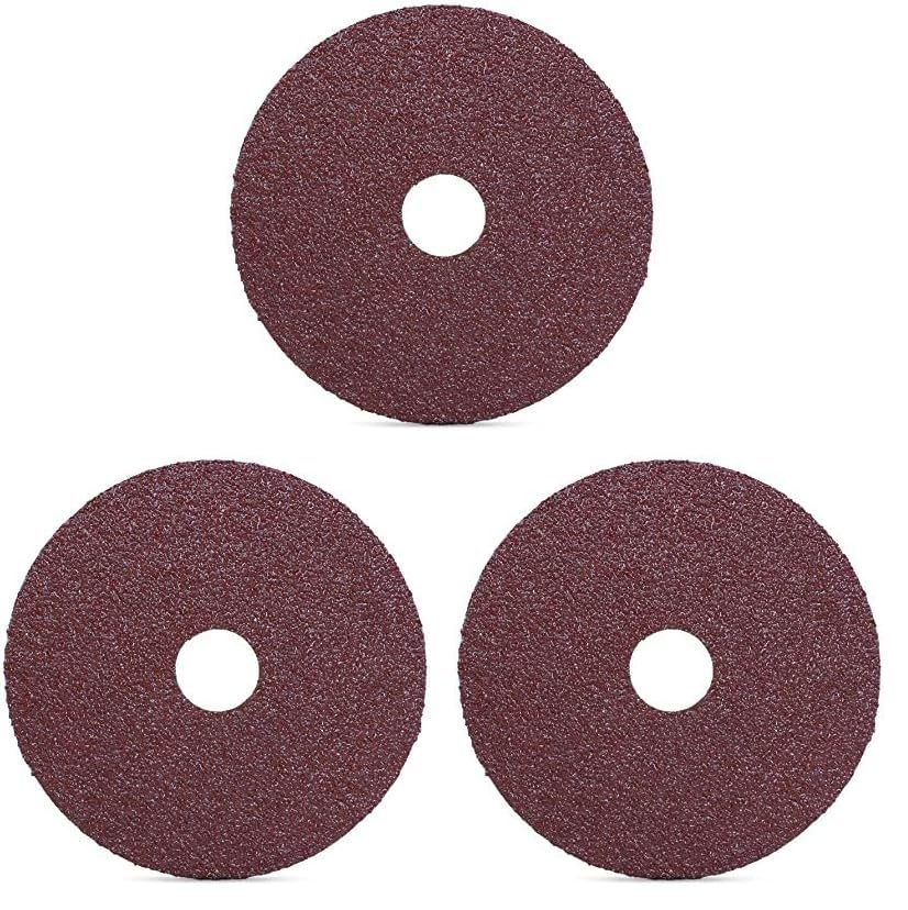 BHA 4.5" x7/8" Aluminum Oxide Resin Fiber Discs, 60 Grit - 75 Pack - size: 60 Grit (Pack of 3)