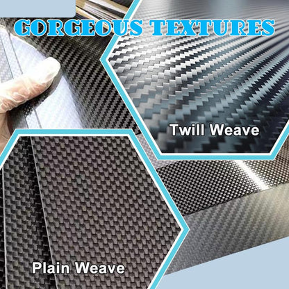 Carbon Fiber Sheet 500X200X3.0MM 3K Carbon Fiber Laminate for CNC RC Drone Automotive(Twill Weave Matte Finish, 500 * 200 * 3mm) - size: Twill Matte 500*200*3