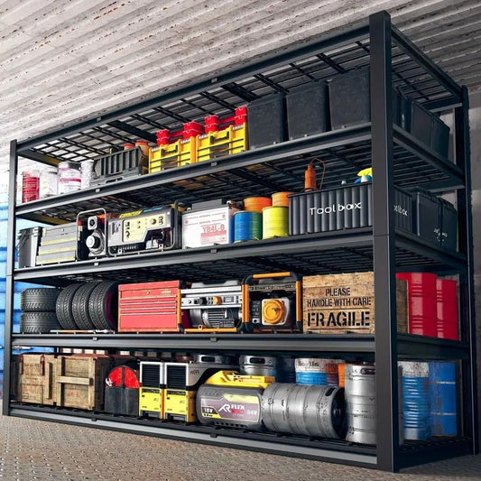 Garage Shelving, Heavy Duty Storage Shelves Metal Shelf Unit Adjustable Industrial Storage Racks for Shop,Warehouse,Basement (84 * 55 * 24.1) - size: 84 * 55 * 24.1