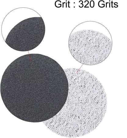 1-Inch Wet or Dry Sandpaper Sanding Paper disc Hook and Loop Sanding Discs 320 Grit 50 Pcs - size: 1-inch 320 Grit 50Pcs