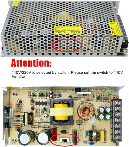 inShareplus 24V 10A 240W, DC Universal Regulated Switching Power Supply, Converter AC 100-240V to DC 24 Volt LED Driver, Transformer for LED Strip Light - style: 24V 240W